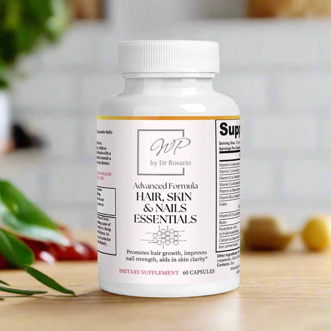 Hair skin nails vitamins with biotin collagen beauty supplement