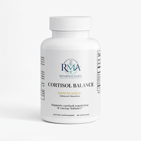 Ashwagandha Cortisol Balance frasco suplemento manejo del estrés Dr. Rosario